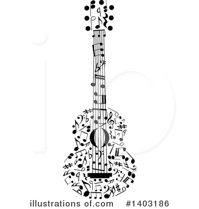 Guitars Clipart #1403186 by Vector Tradition SM