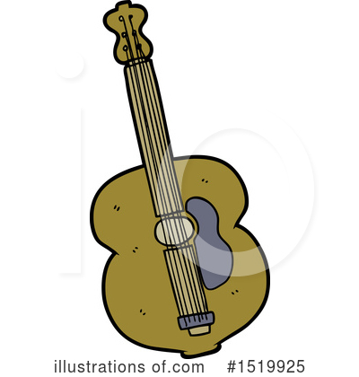 Royalty-Free (RF) Guitar Clipart Illustration by lineartestpilot - Stock Sample #1519925