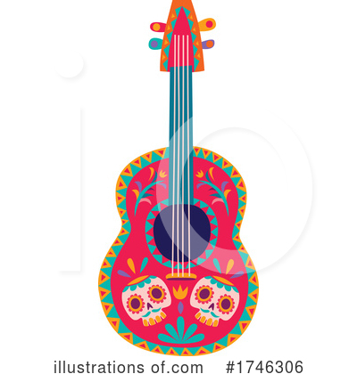 Royalty-Free (RF) Guitar Clipart Illustration by Vector Tradition SM - Stock Sample #1746306