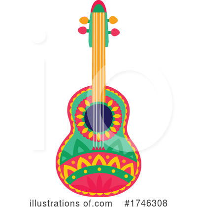 Royalty-Free (RF) Guitar Clipart Illustration by Vector Tradition SM - Stock Sample #1746308