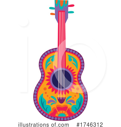 Royalty-Free (RF) Guitar Clipart Illustration by Vector Tradition SM - Stock Sample #1746312