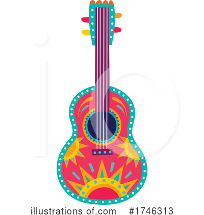 Royalty-Free (RF) Guitar Clipart Illustration by Vector Tradition SM - Stock Sample #1746313