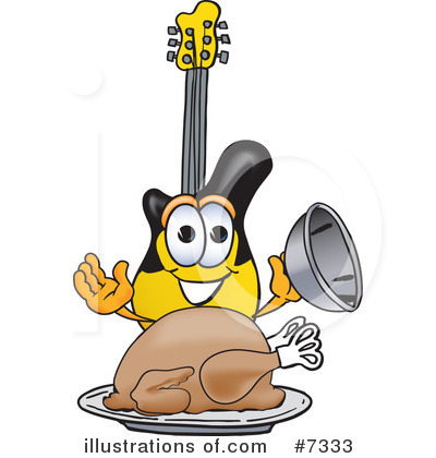 Royalty-Free (RF) Guitar Clipart Illustration by Mascot Junction - Stock Sample #7333