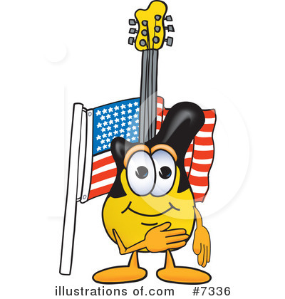 Guitar Clipart #7336 by Mascot Junction