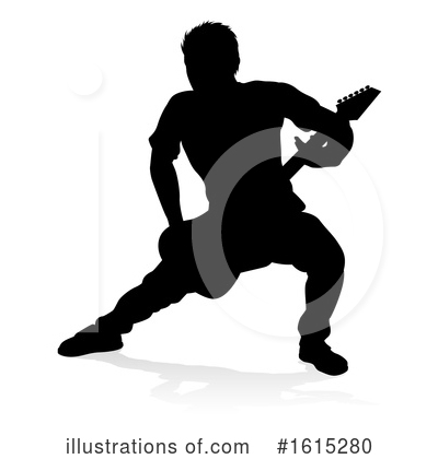 Royalty-Free (RF) Guitarist Clipart Illustration by AtStockIllustration - Stock Sample #1615280