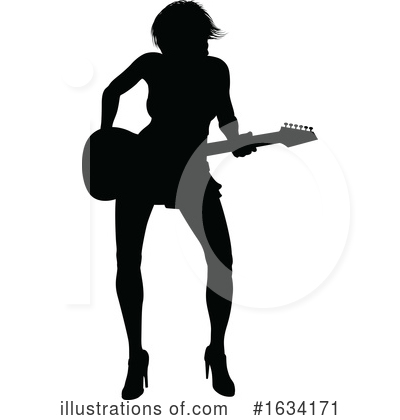 Royalty-Free (RF) Guitarist Clipart Illustration by AtStockIllustration - Stock Sample #1634171