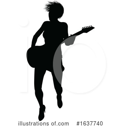 Royalty-Free (RF) Guitarist Clipart Illustration by AtStockIllustration - Stock Sample #1637740