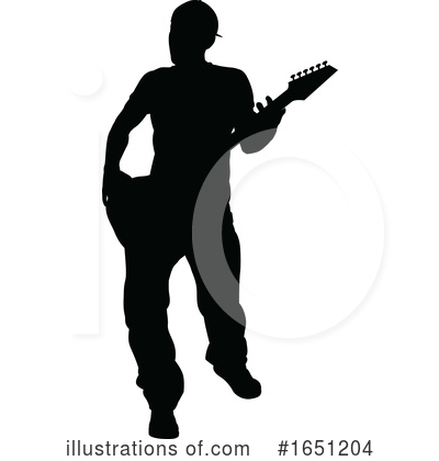 Royalty-Free (RF) Guitarist Clipart Illustration by AtStockIllustration - Stock Sample #1651204