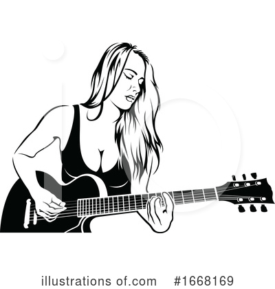 Royalty-Free (RF) Guitarist Clipart Illustration by dero - Stock Sample #1668169