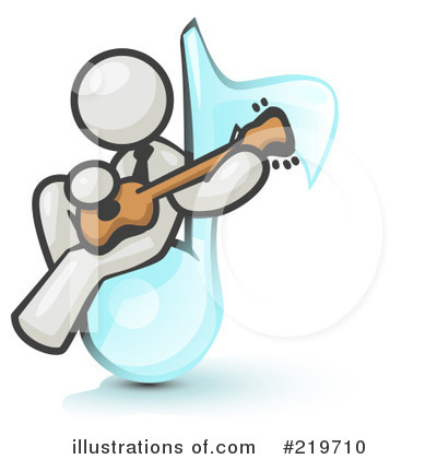 Royalty-Free (RF) Guitarist Clipart Illustration by Leo Blanchette - Stock Sample #219710