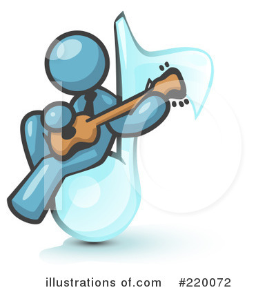 Royalty-Free (RF) Guitarist Clipart Illustration by Leo Blanchette - Stock Sample #220072