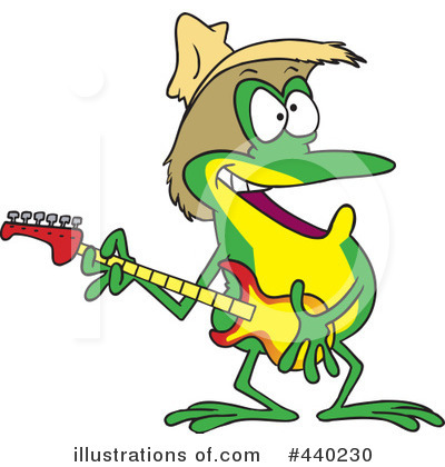 Royalty-Free (RF) Guitarist Clipart Illustration by toonaday - Stock Sample #440230