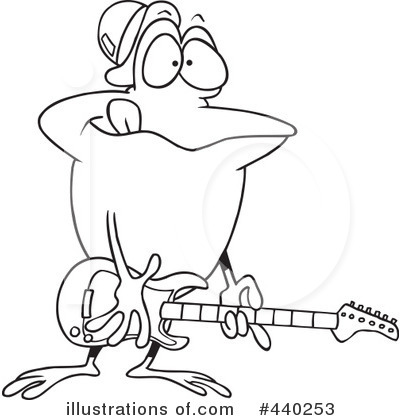 Royalty-Free (RF) Guitarist Clipart Illustration by toonaday - Stock Sample #440253