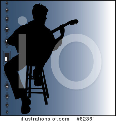 Royalty-Free (RF) Guitarist Clipart Illustration by Pams Clipart - Stock Sample #82361