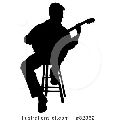 Royalty-Free (RF) Guitarist Clipart Illustration by Pams Clipart - Stock Sample #82362