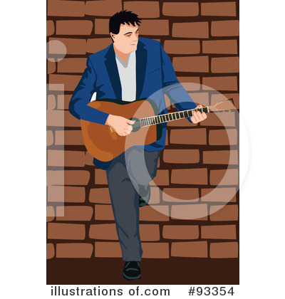 Royalty-Free (RF) Guitarist Clipart Illustration by mayawizard101 - Stock Sample #93354