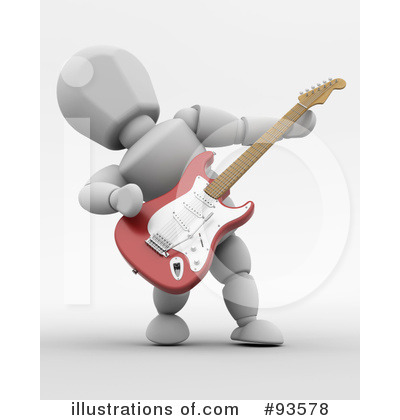 Royalty-Free (RF) Guitarist Clipart Illustration by KJ Pargeter - Stock Sample #93578