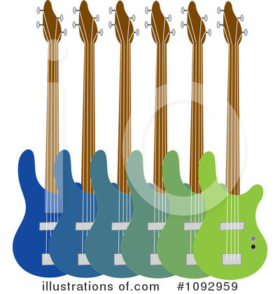 Royalty-Free (RF) Guitars Clipart Illustration by Maria Bell - Stock Sample #1092959