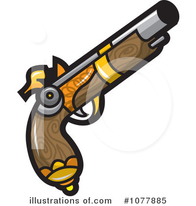 Royalty-Free (RF) Gun Clipart Illustration by jtoons - Stock Sample #1077885