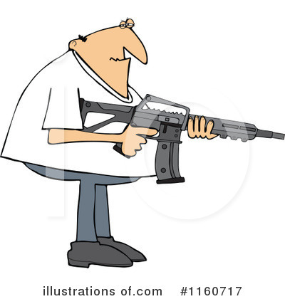 Royalty-Free (RF) Gun Clipart Illustration by djart - Stock Sample #1160717