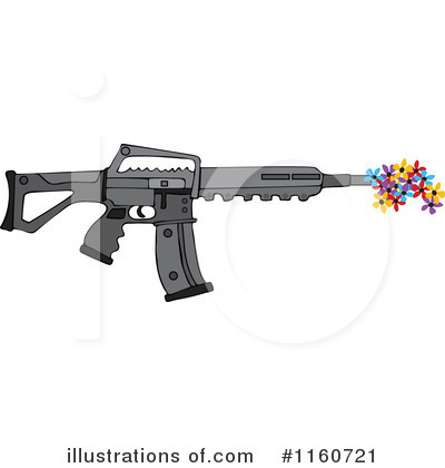Royalty-Free (RF) Gun Clipart Illustration by djart - Stock Sample #1160721