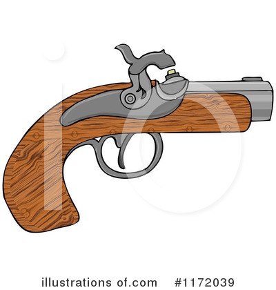 Royalty-Free (RF) Gun Clipart Illustration by djart - Stock Sample #1172039