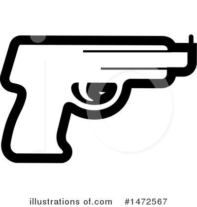 Royalty-Free (RF) Gun Clipart Illustration by Lal Perera - Stock Sample #1472567