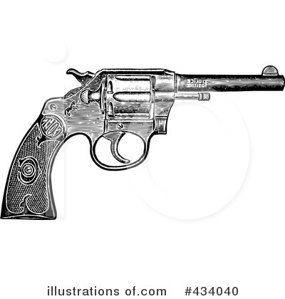 Royalty-Free (RF) Gun Clipart Illustration by BestVector - Stock Sample #434040