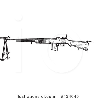 Royalty-Free (RF) Gun Clipart Illustration by BestVector - Stock Sample #434045