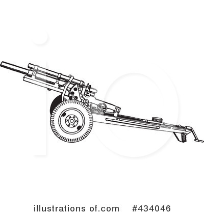 Royalty-Free (RF) Gun Clipart Illustration by BestVector - Stock Sample #434046
