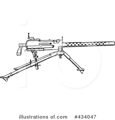 Royalty-Free (RF) Gun Clipart Illustration by BestVector - Stock Sample #434047