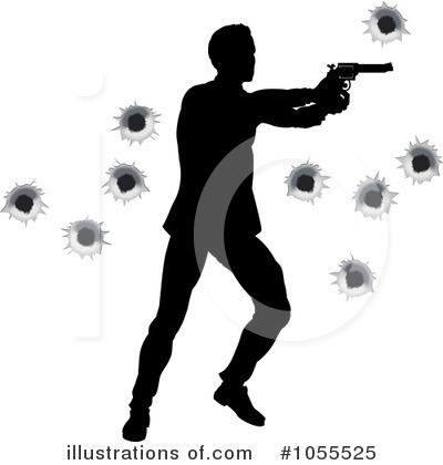 Bullet Hole Clipart #1055525 by AtStockIllustration