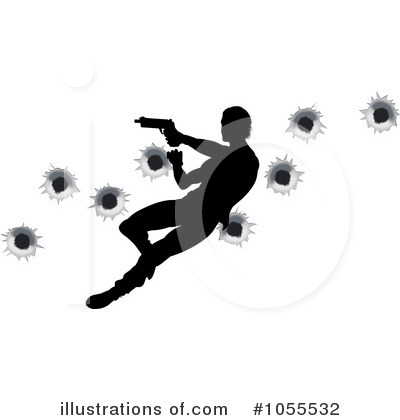 Royalty-Free (RF) Gunfight Clipart Illustration by AtStockIllustration - Stock Sample #1055532
