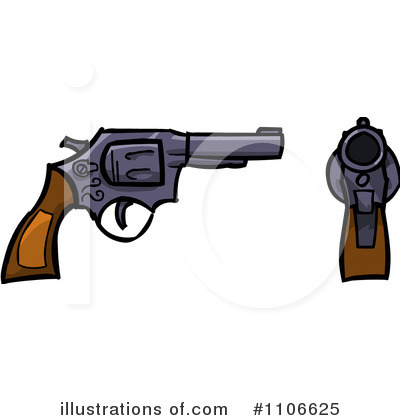 Gun Clipart #1106647 - Illustration by Cartoon Solutions