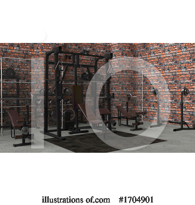 Royalty-Free (RF) Gym Clipart Illustration by KJ Pargeter - Stock Sample #1704901