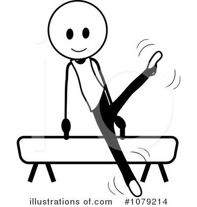 Royalty-Free (RF) Gymnastics Clipart Illustration by Pams Clipart - Stock Sample #1079214