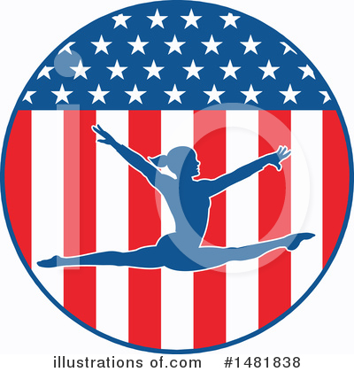 Royalty-Free (RF) Gymnastics Clipart Illustration by Johnny Sajem - Stock Sample #1481838