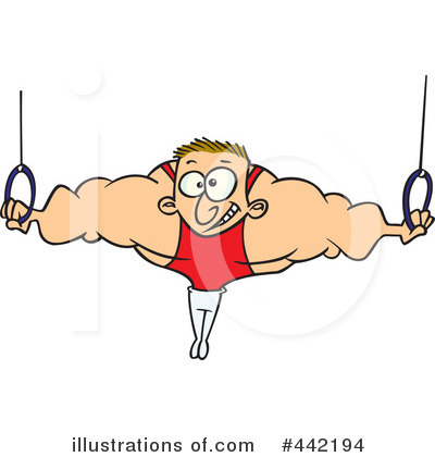 Royalty-Free (RF) Gymnastics Clipart Illustration by toonaday - Stock Sample #442194