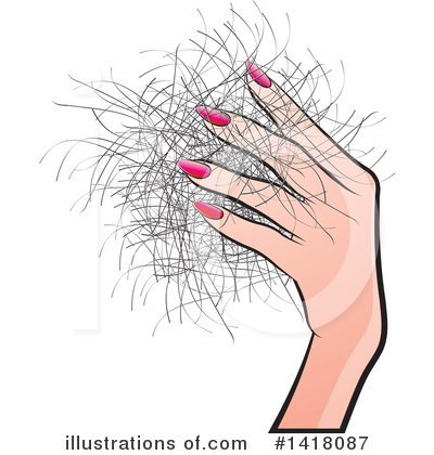 Royalty-Free (RF) Hair Clipart Illustration by Lal Perera - Stock Sample #1418087