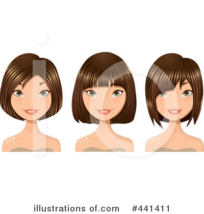 Royalty-Free (RF) Hair Clipart Illustration by Melisende Vector - Stock Sample #441411