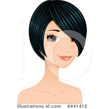 Hair Style Clipart #441412 by Melisende Vector