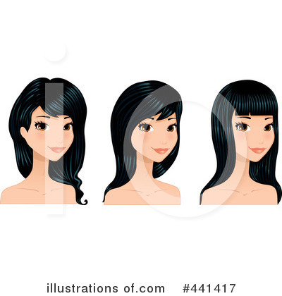 Royalty-Free (RF) Hair Clipart Illustration by Melisende Vector - Stock Sample #441417