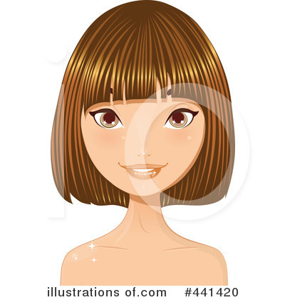 Royalty-Free (RF) Hair Clipart Illustration by Melisende Vector - Stock Sample #441420