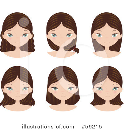Hair Styles Clipart #59215 by Melisende Vector