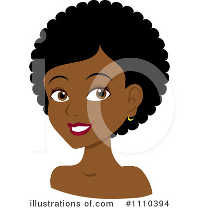 Royalty-Free (RF) Hair Style Clipart Illustration by Rosie Piter - Stock Sample #1110394