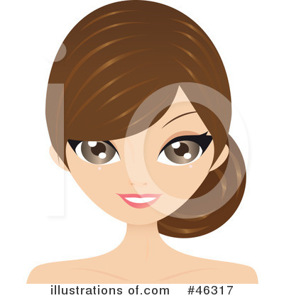 Royalty-Free (RF) Hair Style Clipart Illustration by Melisende Vector - Stock Sample #46317
