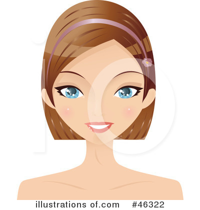 Royalty-Free (RF) Hair Style Clipart Illustration by Melisende Vector - Stock Sample #46322