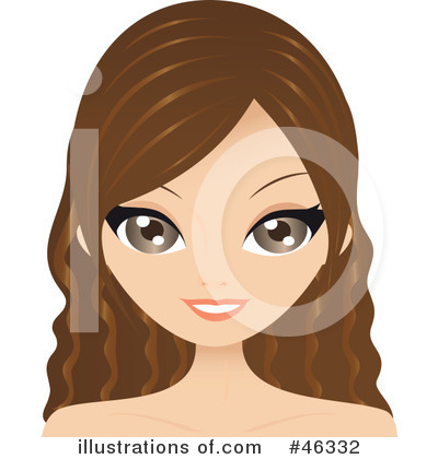 Royalty-Free (RF) Hair Style Clipart Illustration by Melisende Vector - Stock Sample #46332