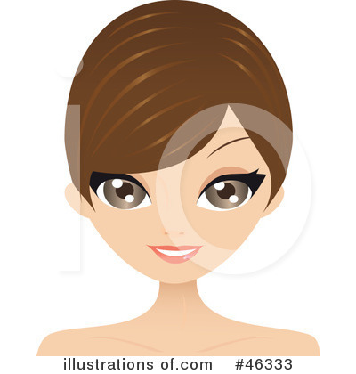 Royalty-Free (RF) Hair Style Clipart Illustration by Melisende Vector - Stock Sample #46333