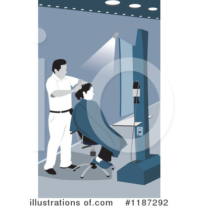 Royalty-Free (RF) Hairdresser Clipart Illustration by David Rey - Stock Sample #1187292